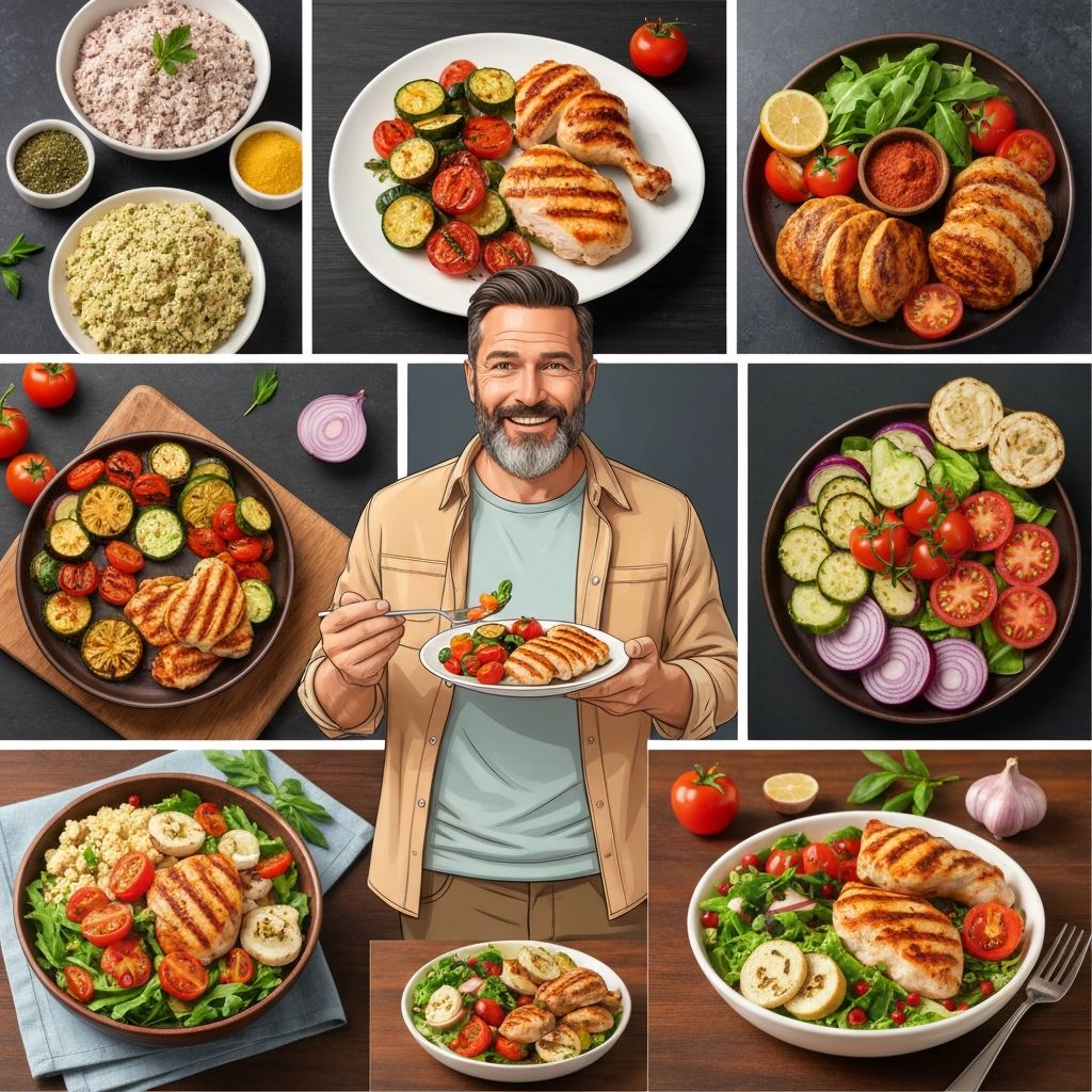 Healthy food choices for male nutrition and wellness